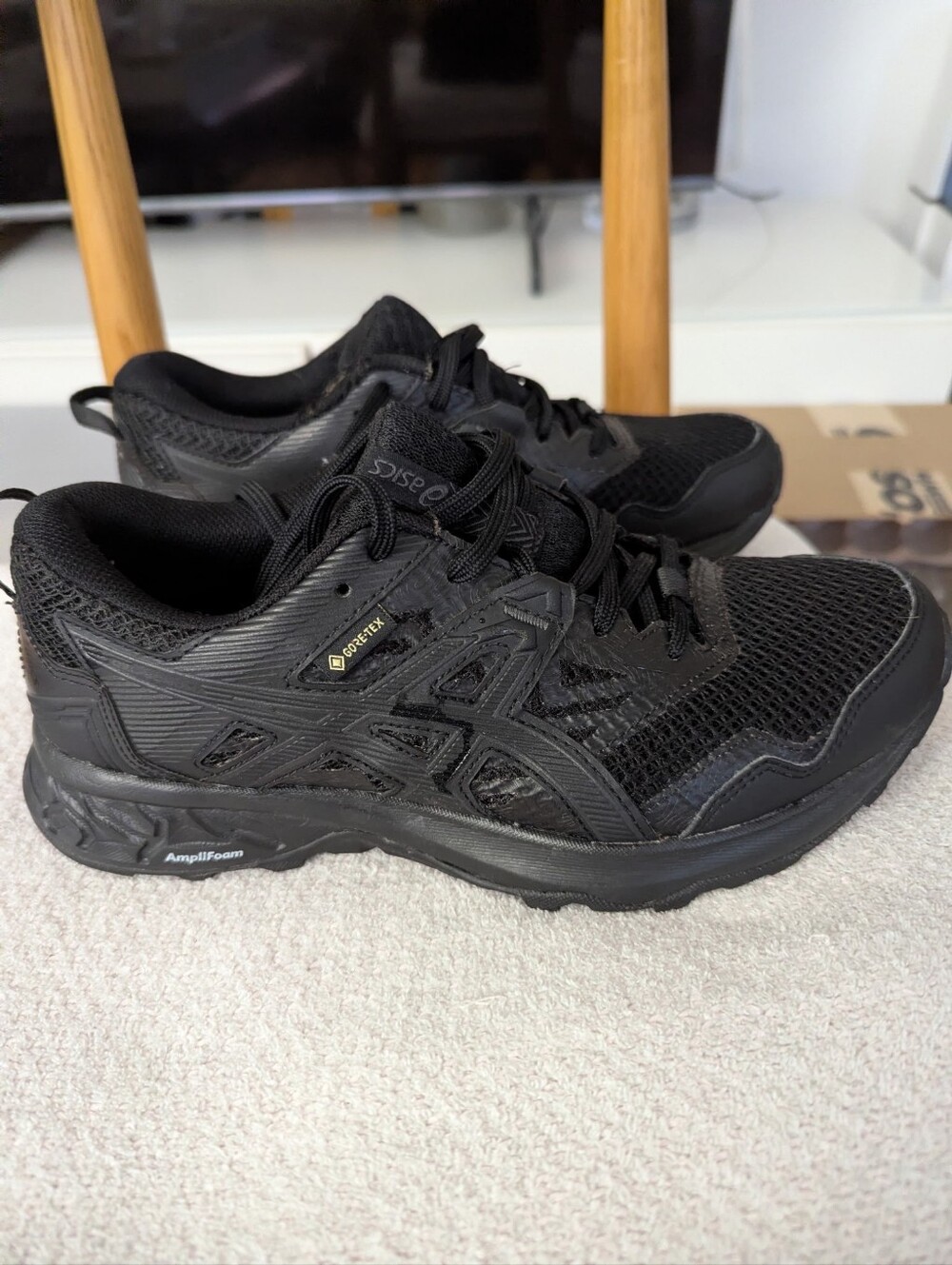 Asics Gel-Sonoma 5 G-TX Lace-Up Black Womens Running Shoes